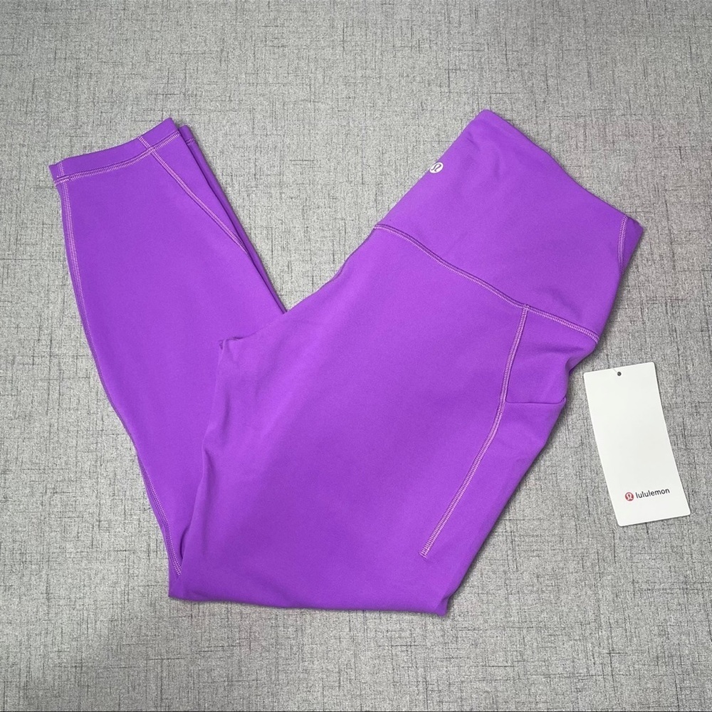 Lululemon Align High Rise Pant Leggings with Pockets Moonlit Magenta 12 NWT - Picture 8 of 12